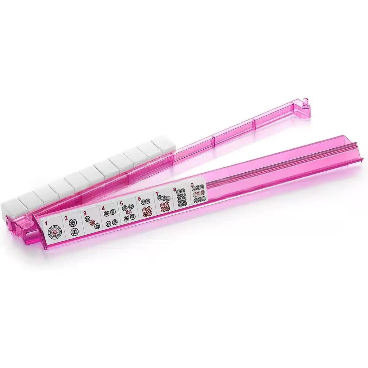18 Inch Clear Mahjong Ruler with Pusher