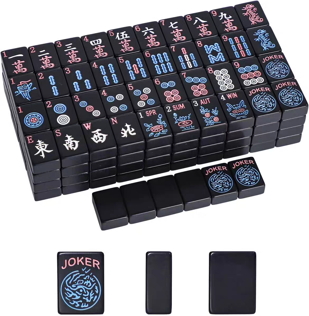 166PCS American Mahjong Tiles