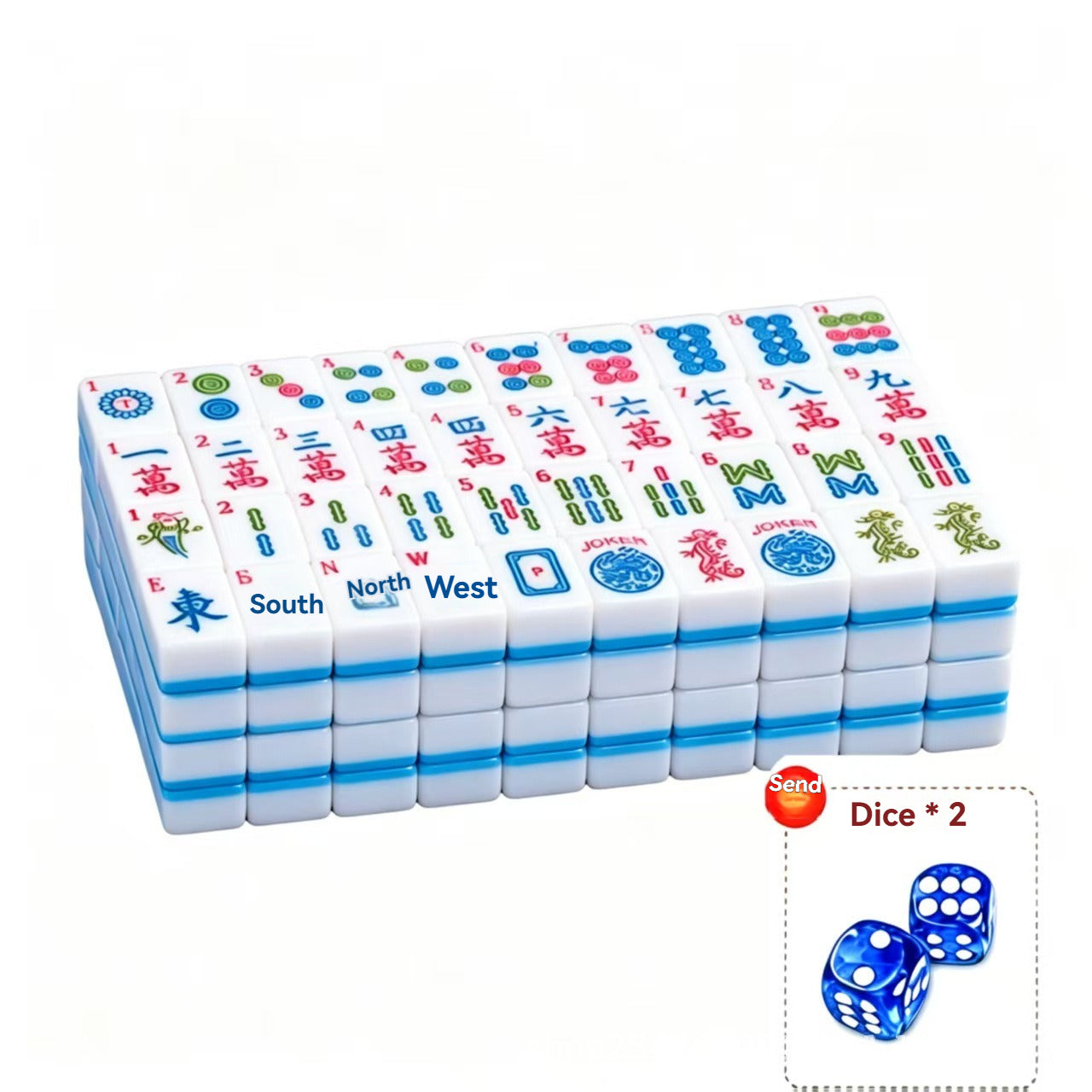 166PCS American Mahjong Tiles