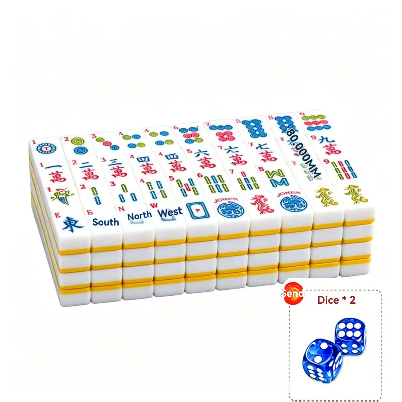 166PCS American Mahjong Tiles