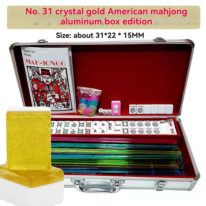 166pcs gold American Mahjong Set