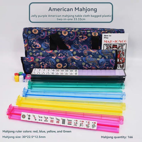 166pcs Acrylic Mahjong Set