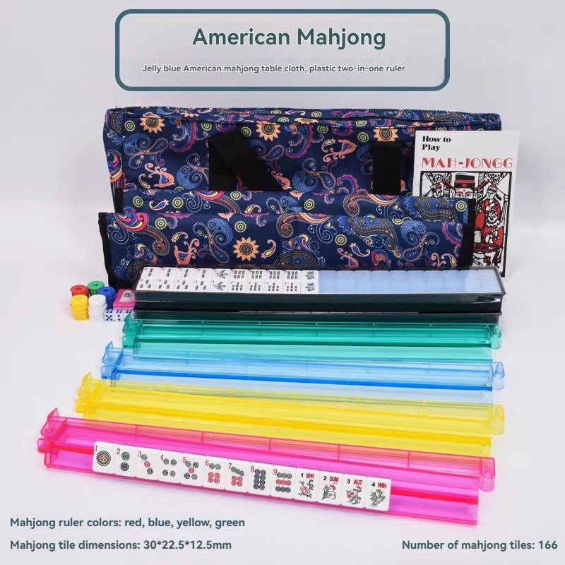 166pcs Acrylic Mahjong Set
