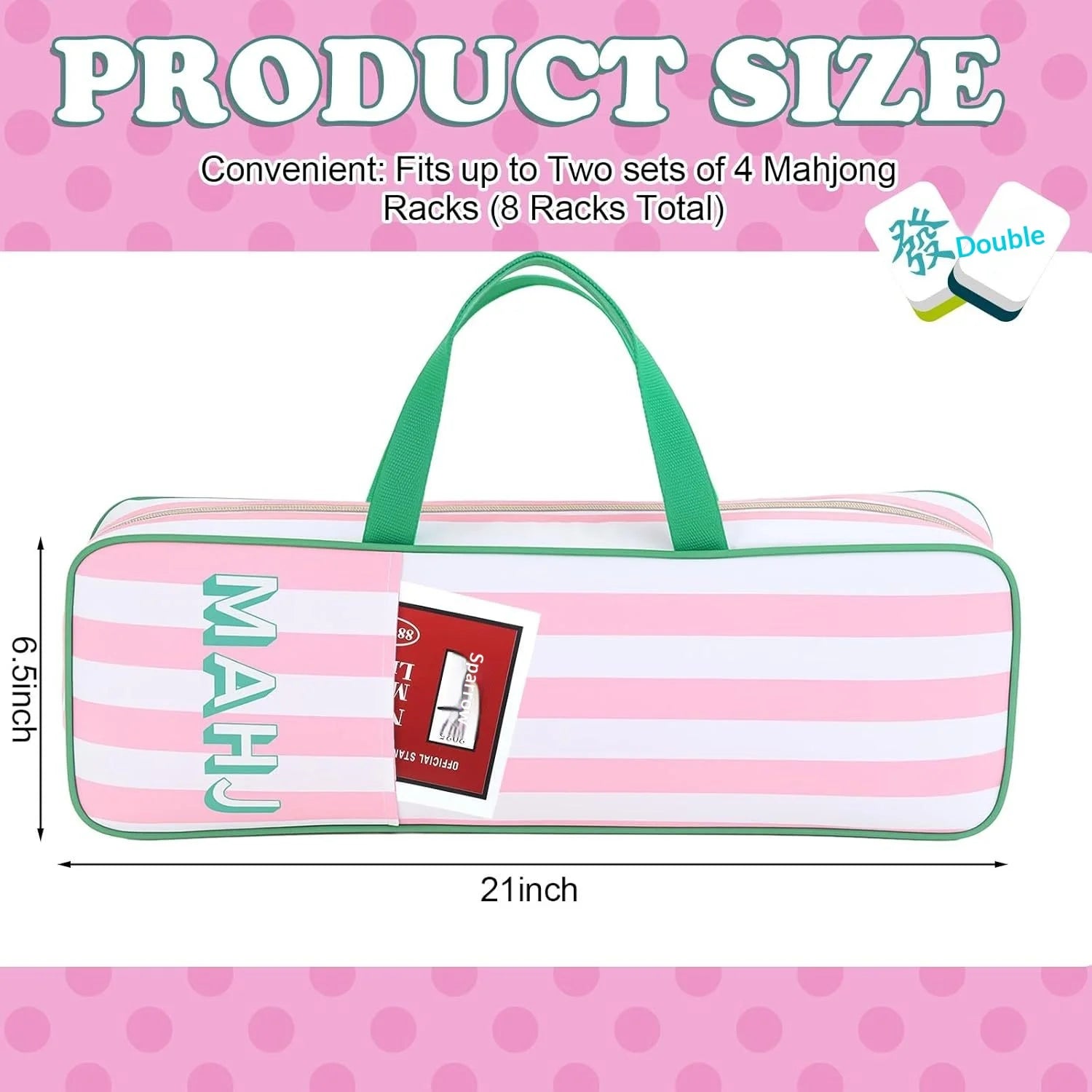 For Plush Mahjong Storage Bag