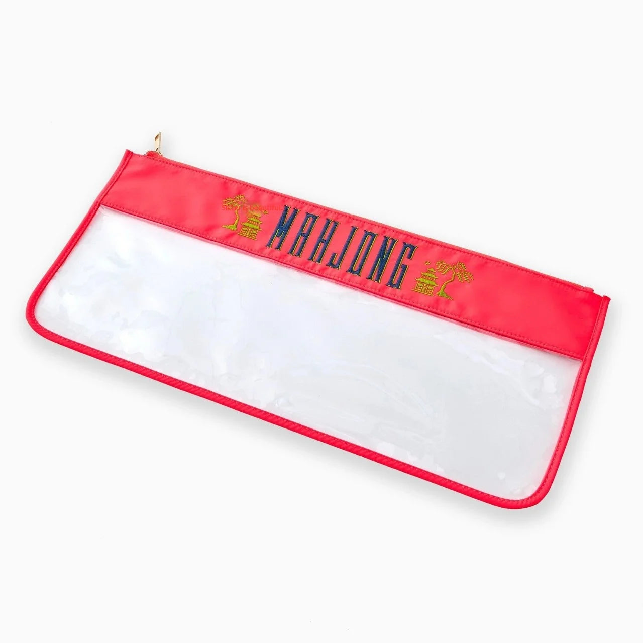 Luxury Cross-border Embroidered Letters Mahjong Tote Bag