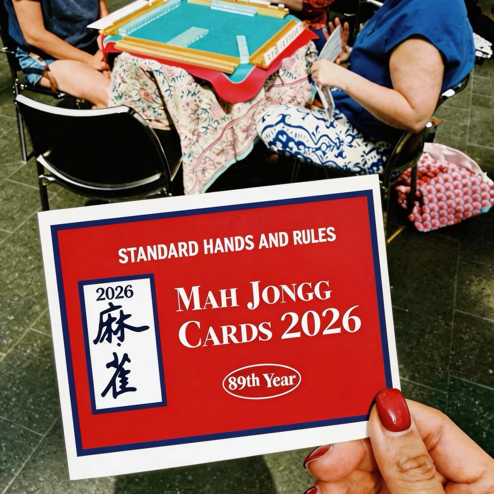 2026 American Mahjong Two-Color Eco-Friendly Cardboard Scorecard Rules Instruction