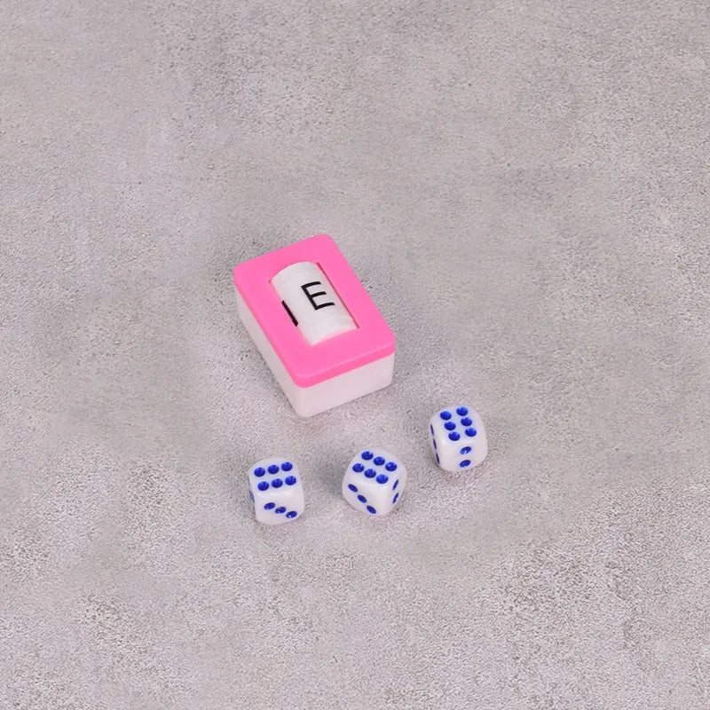English Direction Plastic American Mahjong Money Chips and Accessories Includes 3 Dice and Plastic Tiles