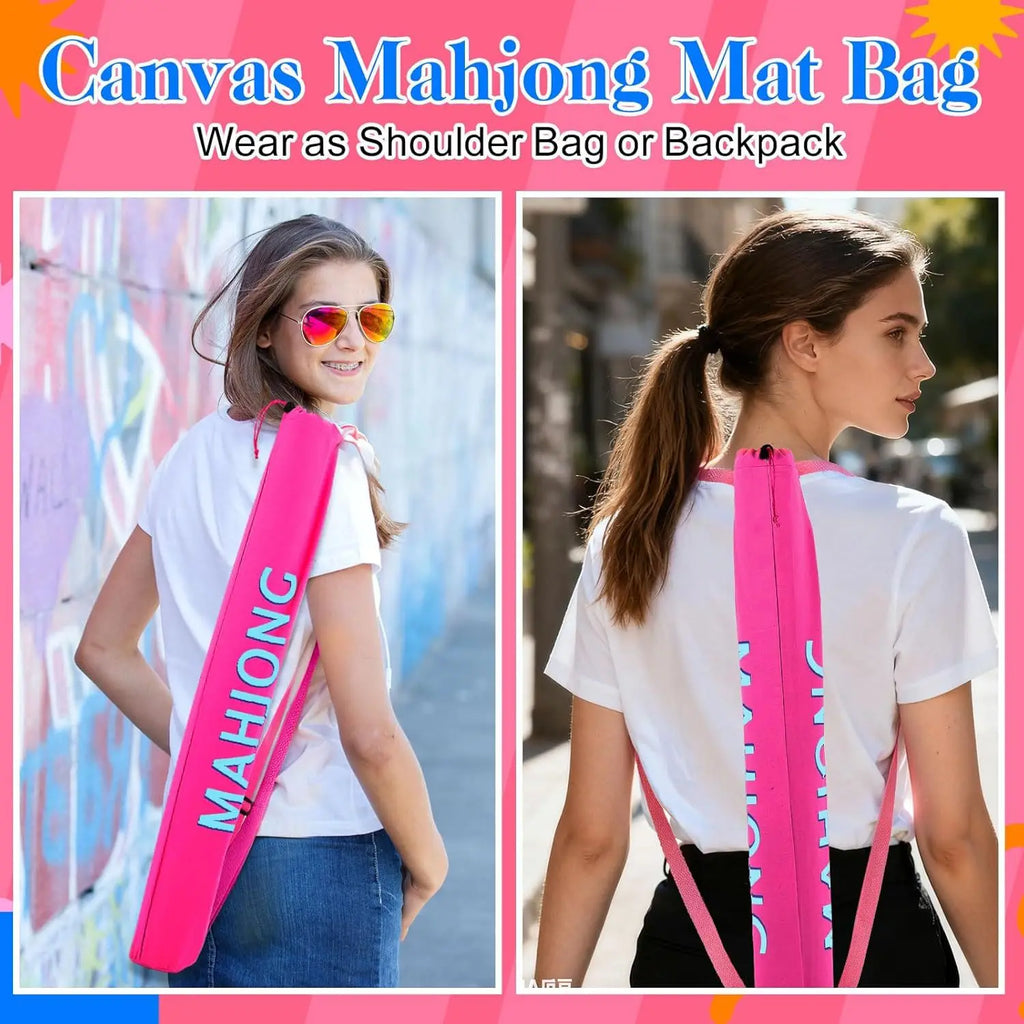 For Cross-border New Mahjong Design Polyester Large Capacity Travel Storage