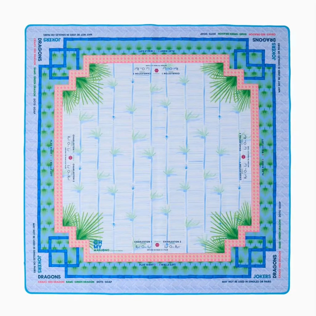800*800mm Hand-Painted Modern Non-Slip Noise Reduction Polyester Mahjong Mat