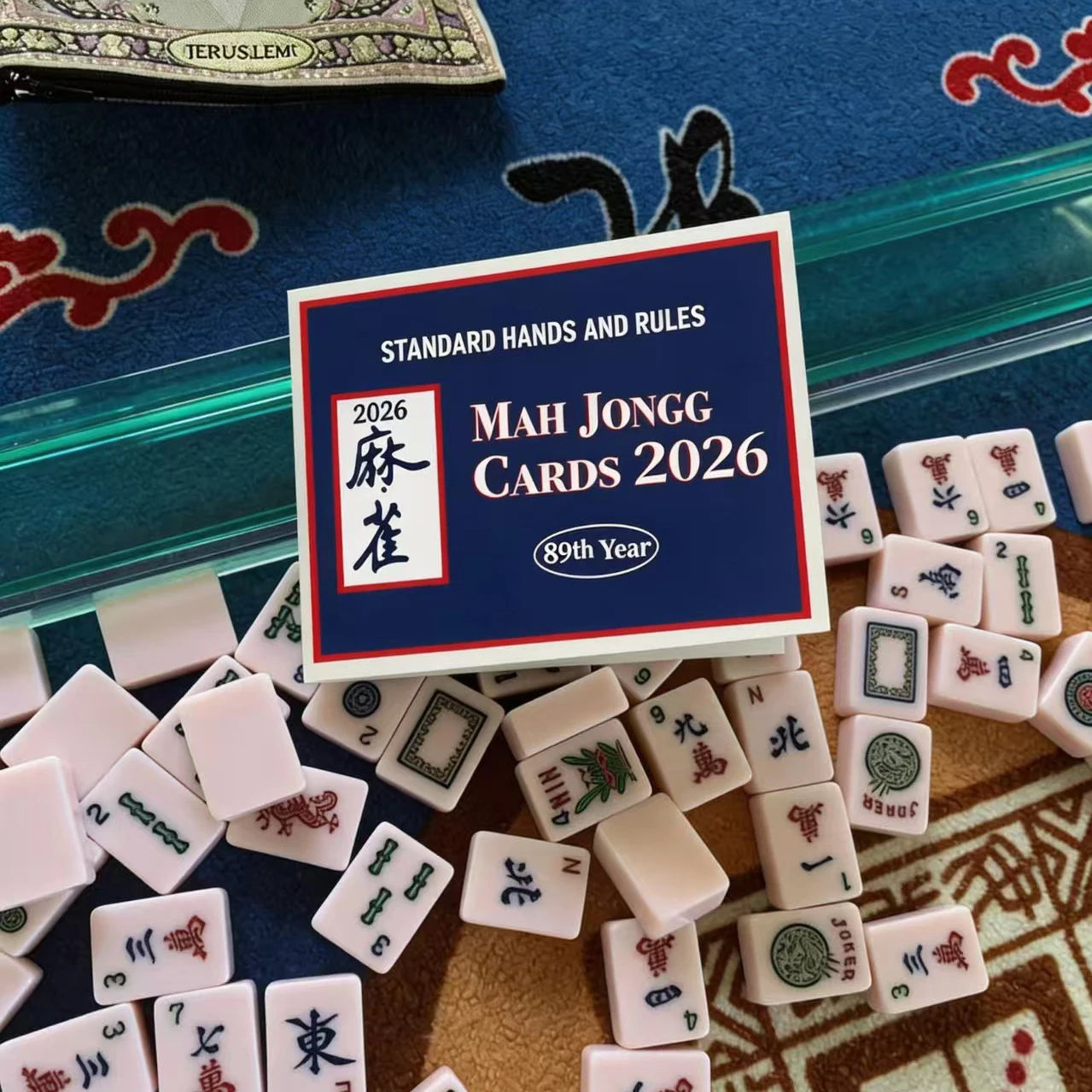 2026 American Mahjong Two-Color Eco-Friendly Cardboard Scorecard Rules Instruction