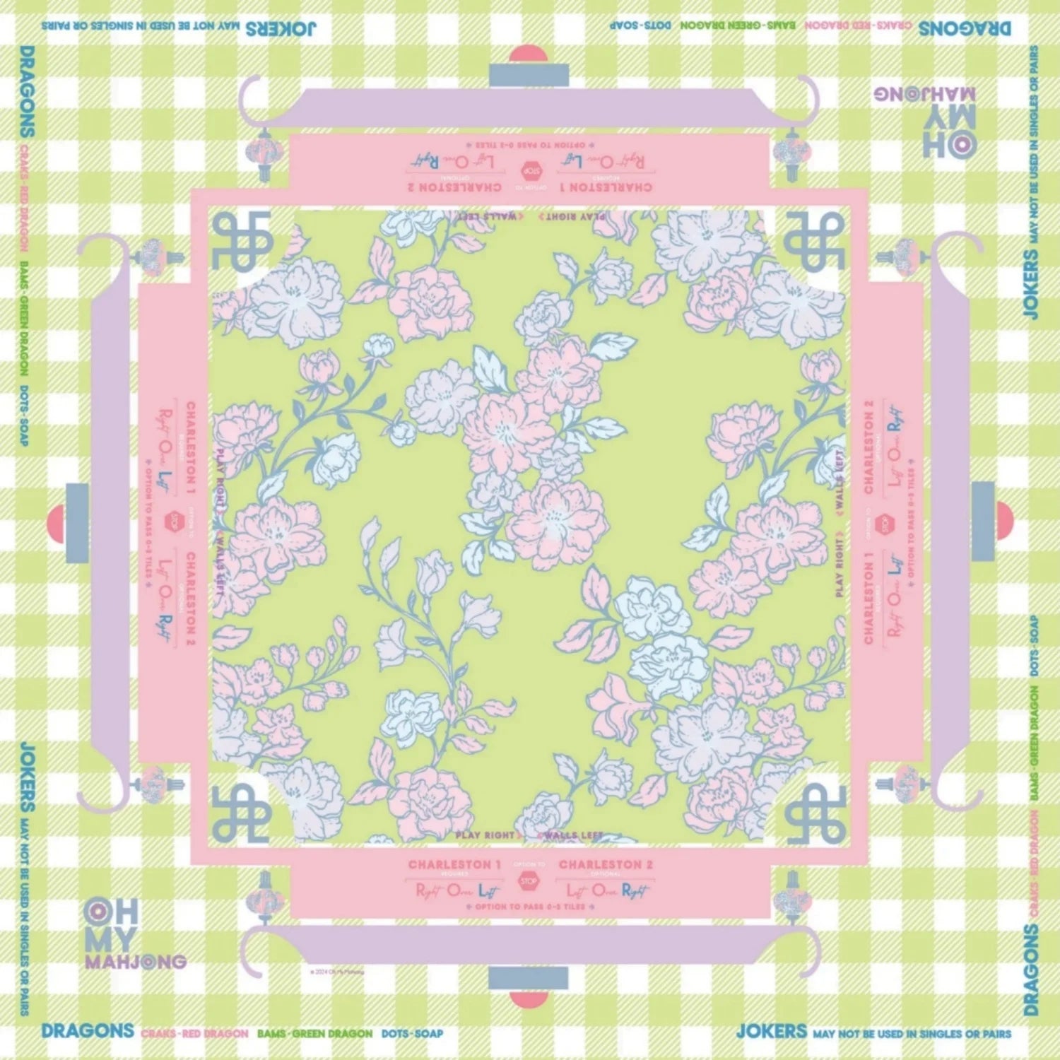 800mm*800mm Decorative Modern Luxury Acrylic Mahjong Tiles Set Eco-Friendly Durable Customizable