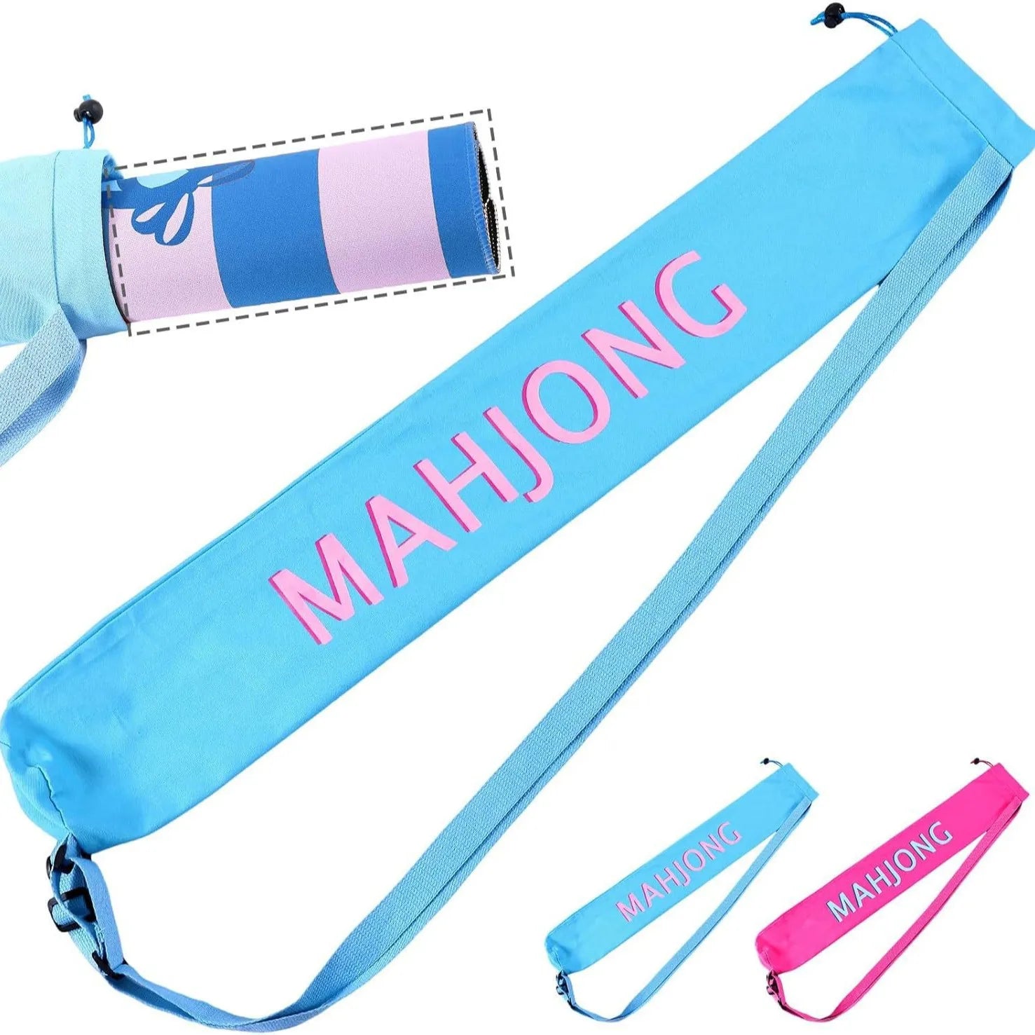 For Cross-border New Mahjong Design Polyester Large Capacity Travel Storage