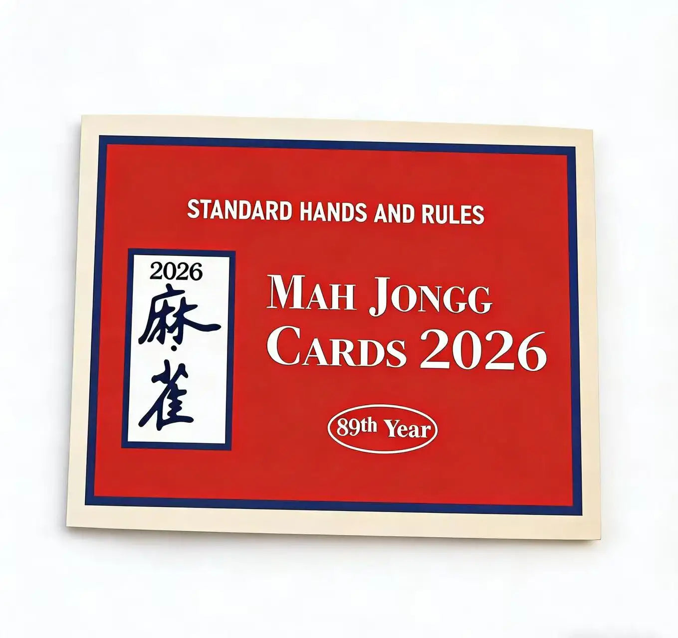 2026 American Mahjong Two-Color Eco-Friendly Cardboard Scorecard Rules Instruction