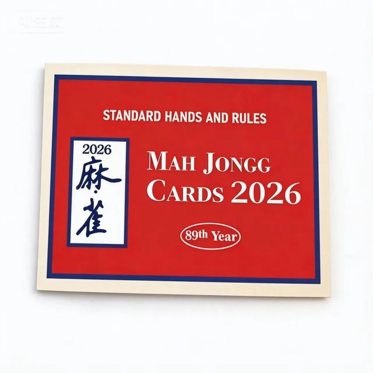 2026 American Mahjong Two-Color Eco-Friendly Cardboard Scorecard Rules Instruction