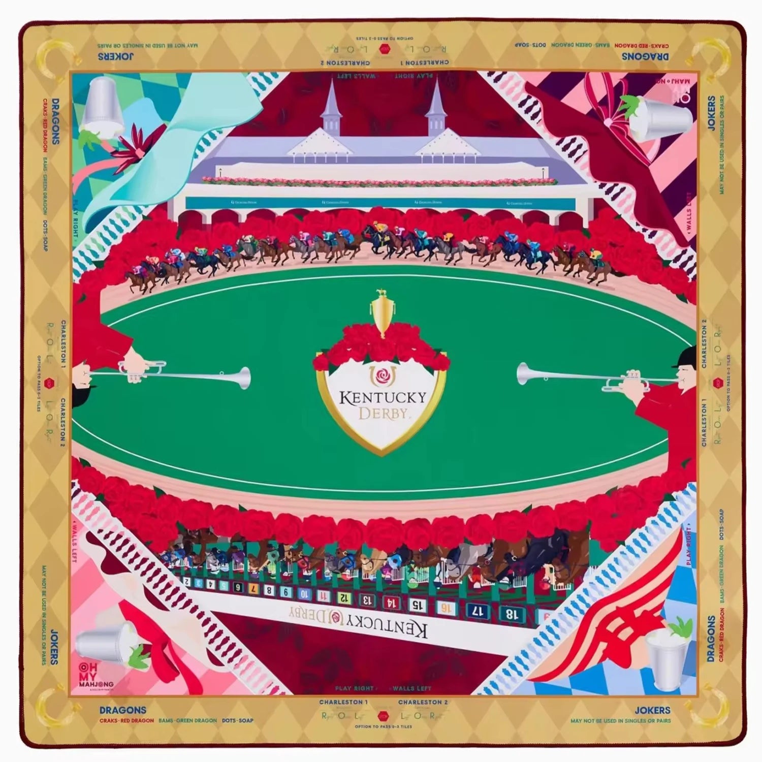800*800mm Royal Mahjong Table Mat